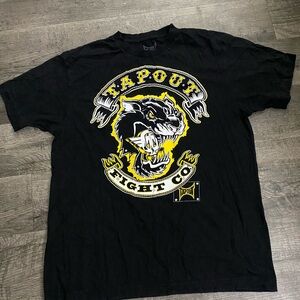 Tapout Black and Yellow Panther Graphic Tee